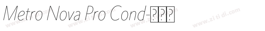 Metro Nova Pro Cond字体转换